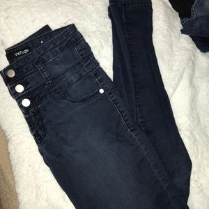 REFUGE HI WAISTED JEANS